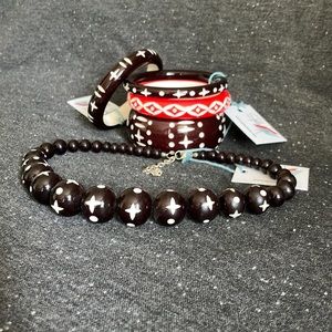 Splendette Lover & Hater Bangle & Necklace Set